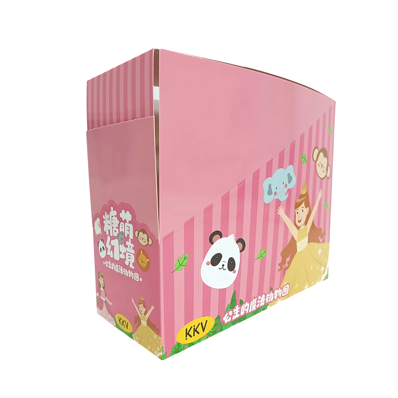 400g Beyaz Kart Baskı ve Yeniden Brightening Film, Lollipop PDQ Kağıt Ekran Kutusu